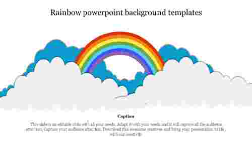 rainbow powerpoint background templates